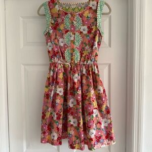 MATILDA JANE Floral Sleeveless Fit & Flare Dress Whimsical Boho Playful XS